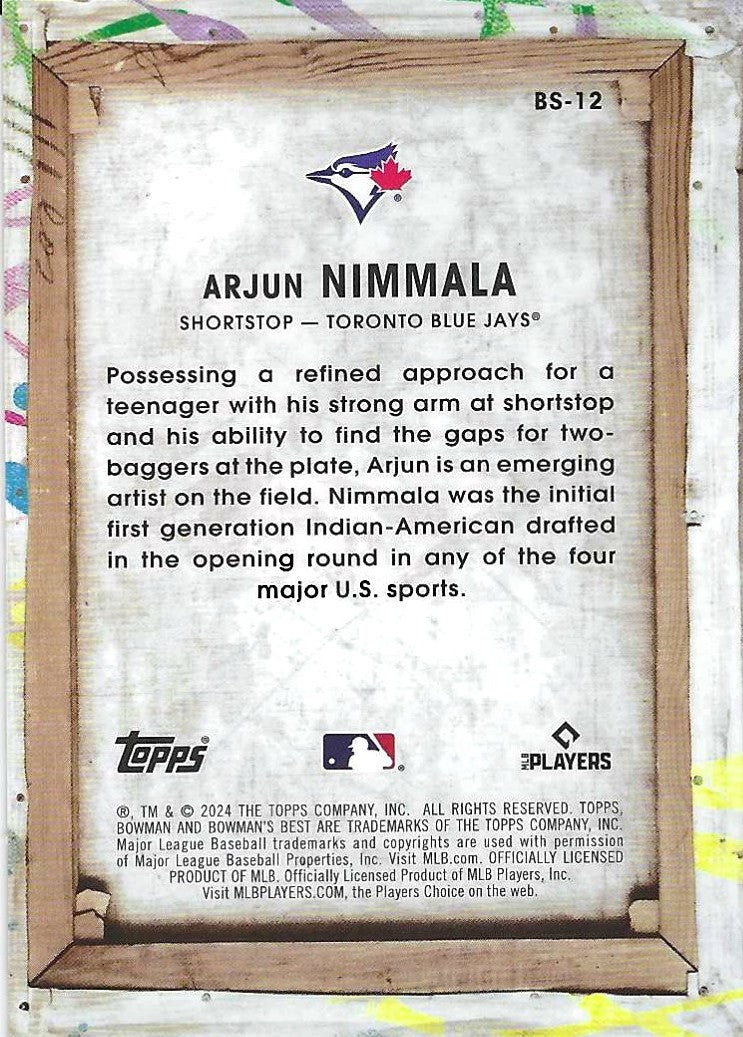 2024 Bowman's Best Arjun Nimmala Showpieces