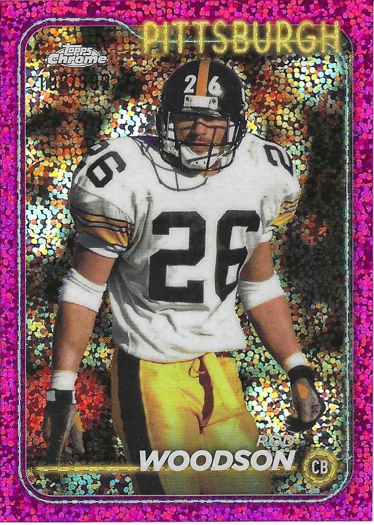 2024 Topps Chrome Football Rod Woodson Magenta Sparkle 108/399