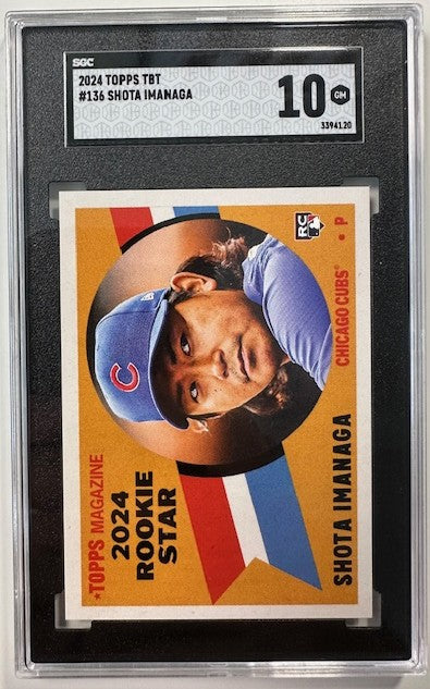 Slab - 2024 Topps TBT Shota Imanaga Rookie Star SCG 10