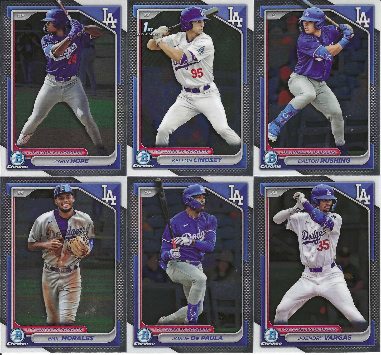 Team Lot - Dodgers - 2024 Bowman Chrome Dodgers