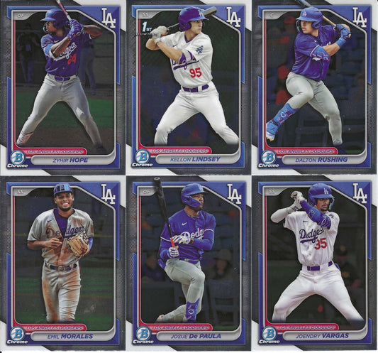 Team Lot - Dodgers - 2024 Bowman Chrome Dodgers