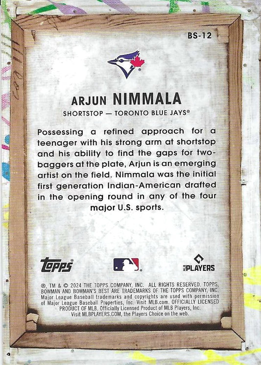 2024 Bowman's Best Arjun Nimmala Showpieces