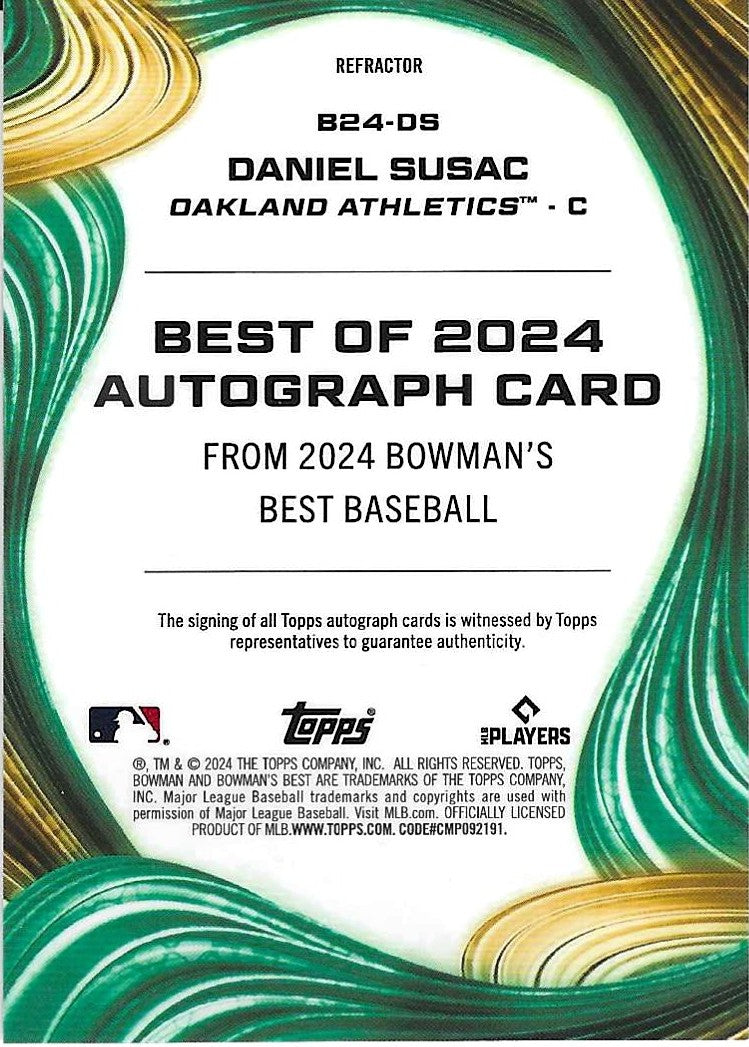 2024 Bowman's Best Daniel Susac Autograph Refractor